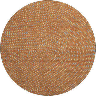 Piper Looms Mayfield Circles AMF1021 Paprika Machine Washable Area Rug Round Main Image