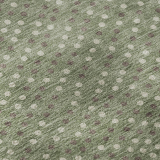 Piper Looms Mayfield Circles AMF1021 Sage Machine Washable Area Rug Swatch Image