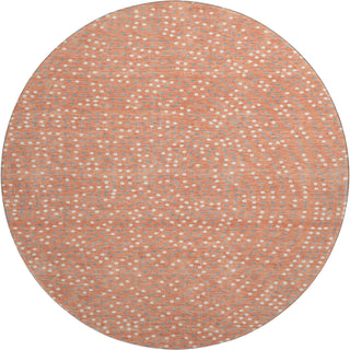 Piper Looms Mayfield Circles AMF1021 Salmon Machine Washable Area Rug Round Main Image