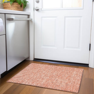 Piper Looms Mayfield Circles AMF1021 Salmon Machine Washable Area Rug Scatter Lifestyle Image Feature