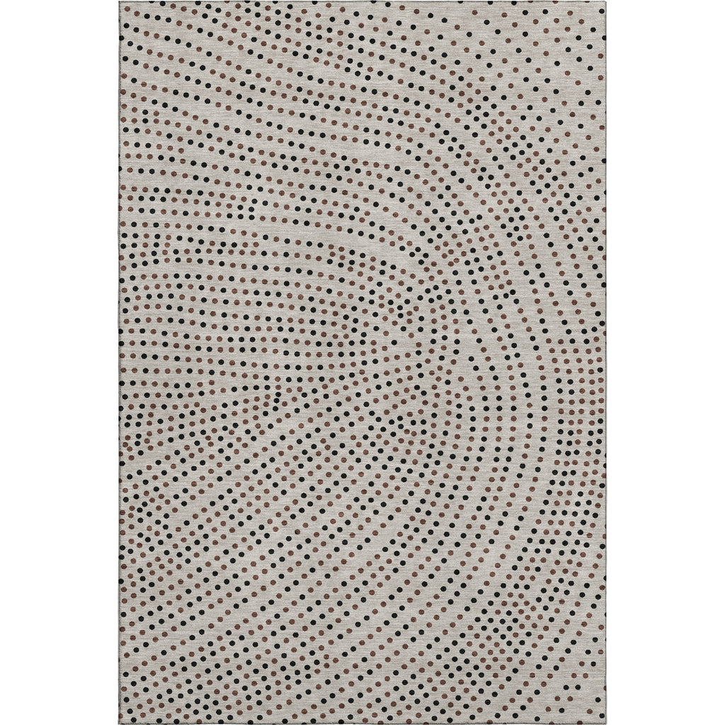 Piper Looms Mayfield Circles AMF1021 Taupe Machine Washable Area Rug main image