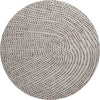 Piper Looms Mayfield Circles AMF1021 Taupe Machine Washable Area Rug Round Main Image