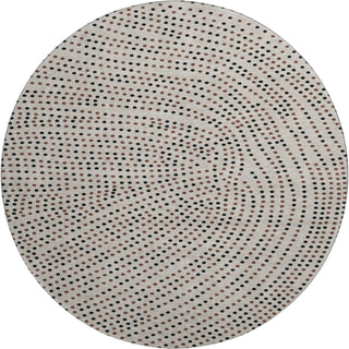 Piper Looms Mayfield Circles AMF1021 Taupe Machine Washable Area Rug Round Main Image
