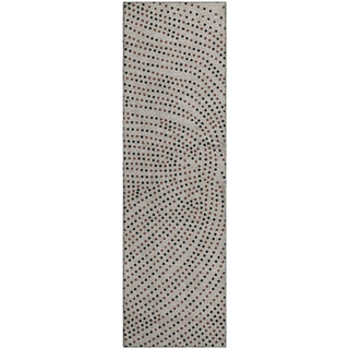 Piper Looms Mayfield Circles AMF1021 Taupe Machine Washable Area Rug Runner Main Image