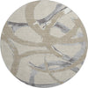 Piper Looms Mayfield Circles AMF1022 Beige Machine Washable Area Rug Round Main Image