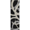 Piper Looms Mayfield Circles AMF1022 Black Machine Washable Area Rug Runner Main Image