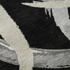 Piper Looms Mayfield Circles AMF1022 Black Machine Washable Area Rug Swatch Image