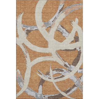 Piper Looms Mayfield Circles AMF1022 Copper Machine Washable Area Rug main image