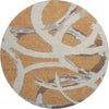 Piper Looms Mayfield Circles AMF1022 Copper Machine Washable Area Rug Round Main Image