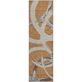 Piper Looms Mayfield Circles AMF1022 Copper Machine Washable Area Rug Runner Main Image