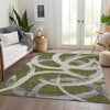 Piper Looms Mayfield Circles AMF1022 Olive Machine Washable Area Rug Lifestyle Image Feature