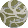 Piper Looms Mayfield Circles AMF1022 Olive Machine Washable Area Rug Round Main Image
