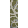 Piper Looms Mayfield Circles AMF1022 Olive Machine Washable Area Rug Runner Main Image