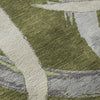 Piper Looms Mayfield Circles AMF1022 Olive Machine Washable Area Rug Swatch Image
