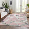 Piper Looms Mayfield Circles AMF1022 Pink Machine Washable Area Rug Lifestyle Image Feature
