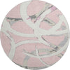 Piper Looms Mayfield Circles AMF1022 Pink Machine Washable Area Rug Round Main Image