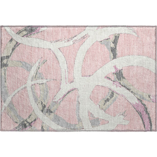 Piper Looms Mayfield Circles AMF1022 Pink Machine Washable Area Rug Scatter Main Image