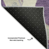 Piper Looms Mayfield Circles AMF1022 Purple Machine Washable Area Rug Backing Image