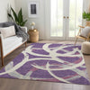 Piper Looms Mayfield Circles AMF1022 Purple Machine Washable Area Rug Lifestyle Image Feature