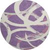 Piper Looms Mayfield Circles AMF1022 Purple Machine Washable Area Rug Round Main Image
