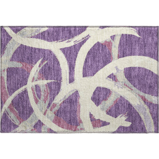 Piper Looms Mayfield Circles AMF1022 Purple Machine Washable Area Rug Scatter Main Image