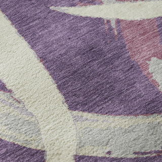 Piper Looms Mayfield Circles AMF1022 Purple Machine Washable Area Rug Swatch Image