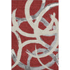 Piper Looms Mayfield Circles AMF1022 Red Machine Washable Area Rug main image