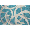 Piper Looms Mayfield Circles AMF1022 Teal Machine Washable Area Rug Scatter Main Image
