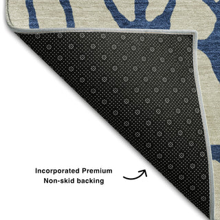 Piper Looms Mayfield Geometric AMF1023 Beige Machine Washable Area Rug Backing Image