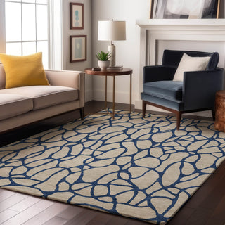 Piper Looms Mayfield Geometric AMF1023 Beige Machine Washable Area Rug Lifestyle Image Feature