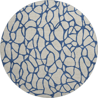 Piper Looms Mayfield Geometric AMF1023 Beige Machine Washable Area Rug Round Main Image