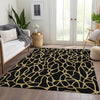 Piper Looms Mayfield Geometric AMF1023 Black Machine Washable Area Rug Lifestyle Image Feature