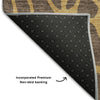Piper Looms Mayfield Geometric AMF1023 Brown Machine Washable Area Rug Backing Image