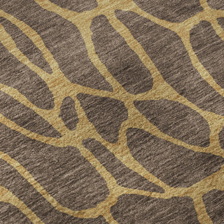 Piper Looms Mayfield Geometric AMF1023 Brown Machine Washable Area Rug Swatch Image
