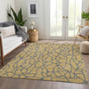 Piper Looms Mayfield Geometric AMF1023 Gold Machine Washable Area Rug Lifestyle Image Feature