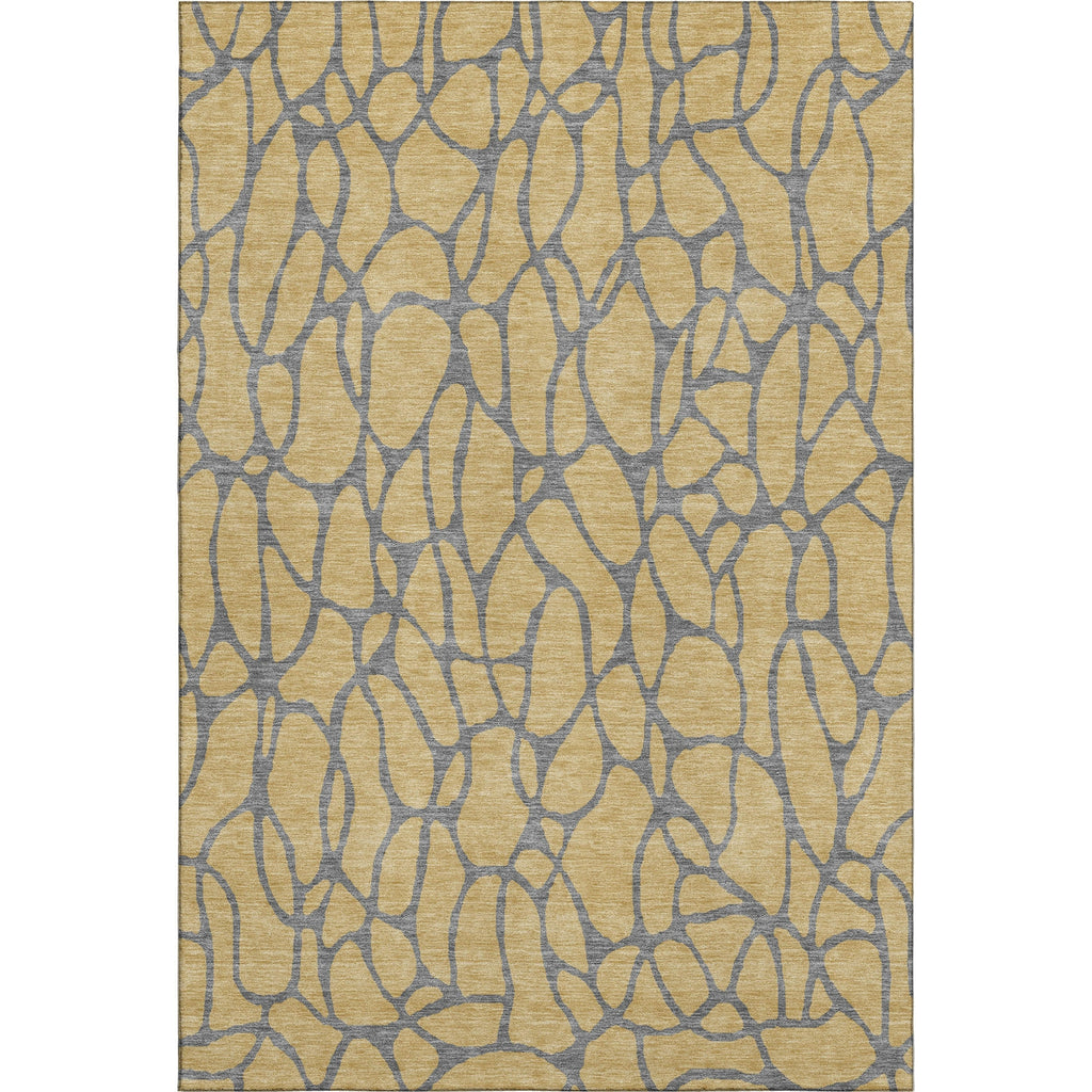 Piper Looms Mayfield Geometric AMF1023 Gold Machine Washable Area Rug main image