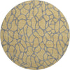 Piper Looms Mayfield Geometric AMF1023 Gold Machine Washable Area Rug Round Main Image