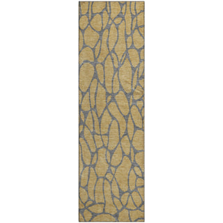 Piper Looms Mayfield Geometric AMF1023 Gold Machine Washable Area Rug Runner Main Image