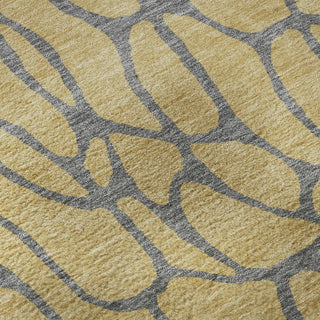 Piper Looms Mayfield Geometric AMF1023 Gold Machine Washable Area Rug Swatch Image