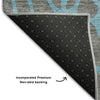 Piper Looms Mayfield Geometric AMF1023 Gray Machine Washable Area Rug Backing Image