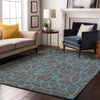Piper Looms Mayfield Geometric AMF1023 Gray Machine Washable Area Rug Lifestyle Image Feature