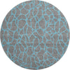 Piper Looms Mayfield Geometric AMF1023 Gray Machine Washable Area Rug Round Main Image