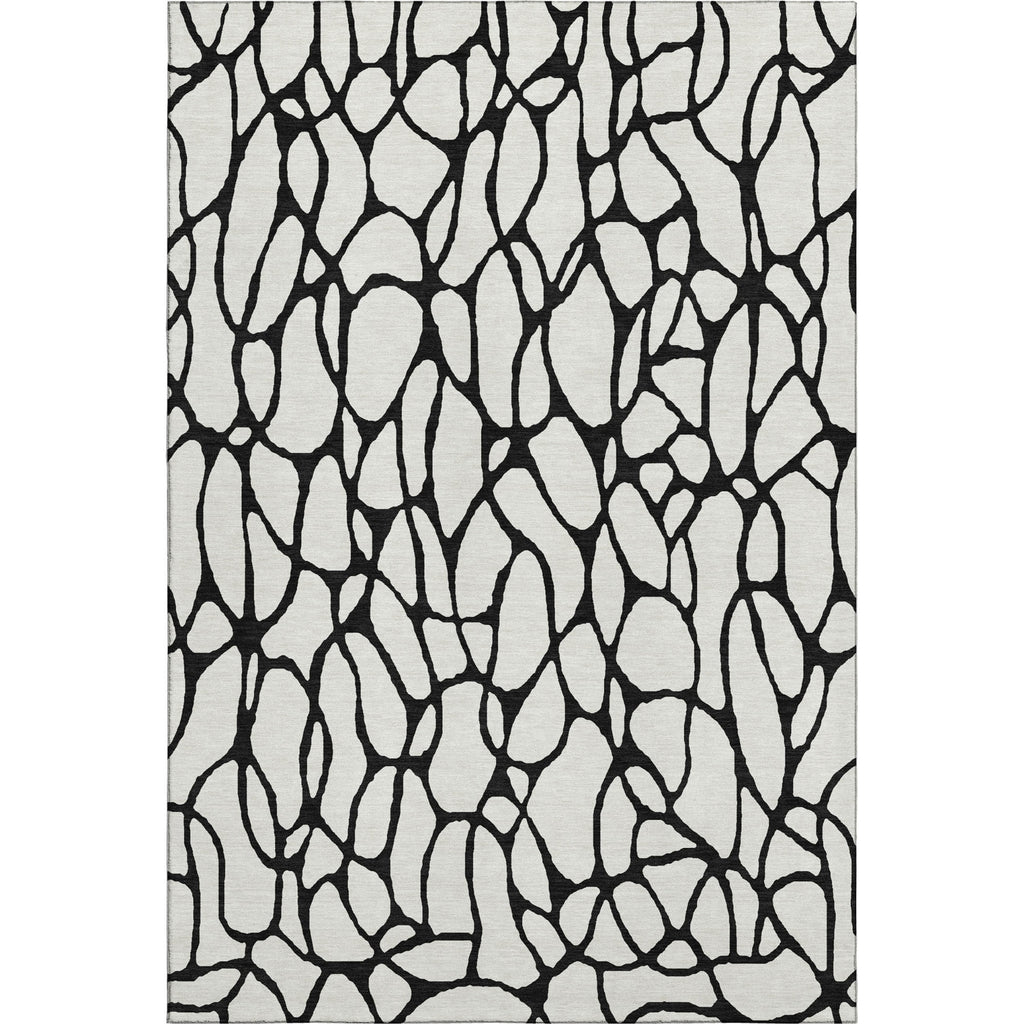 Piper Looms Mayfield Geometric AMF1023 Ivory Machine Washable Area Rug main image