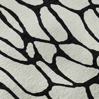 Piper Looms Mayfield Geometric AMF1023 Ivory Machine Washable Area Rug Swatch Image