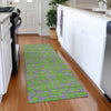Piper Looms Mayfield Geometric AMF1023 Lime Machine Washable Area Rug Runner Lifestyle Image Feature