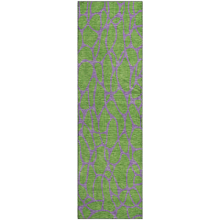 Piper Looms Mayfield Geometric AMF1023 Lime Machine Washable Area Rug Runner Main Image