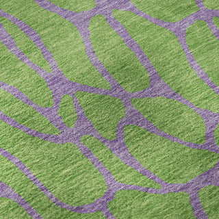 Piper Looms Mayfield Geometric AMF1023 Lime Machine Washable Area Rug Swatch Image