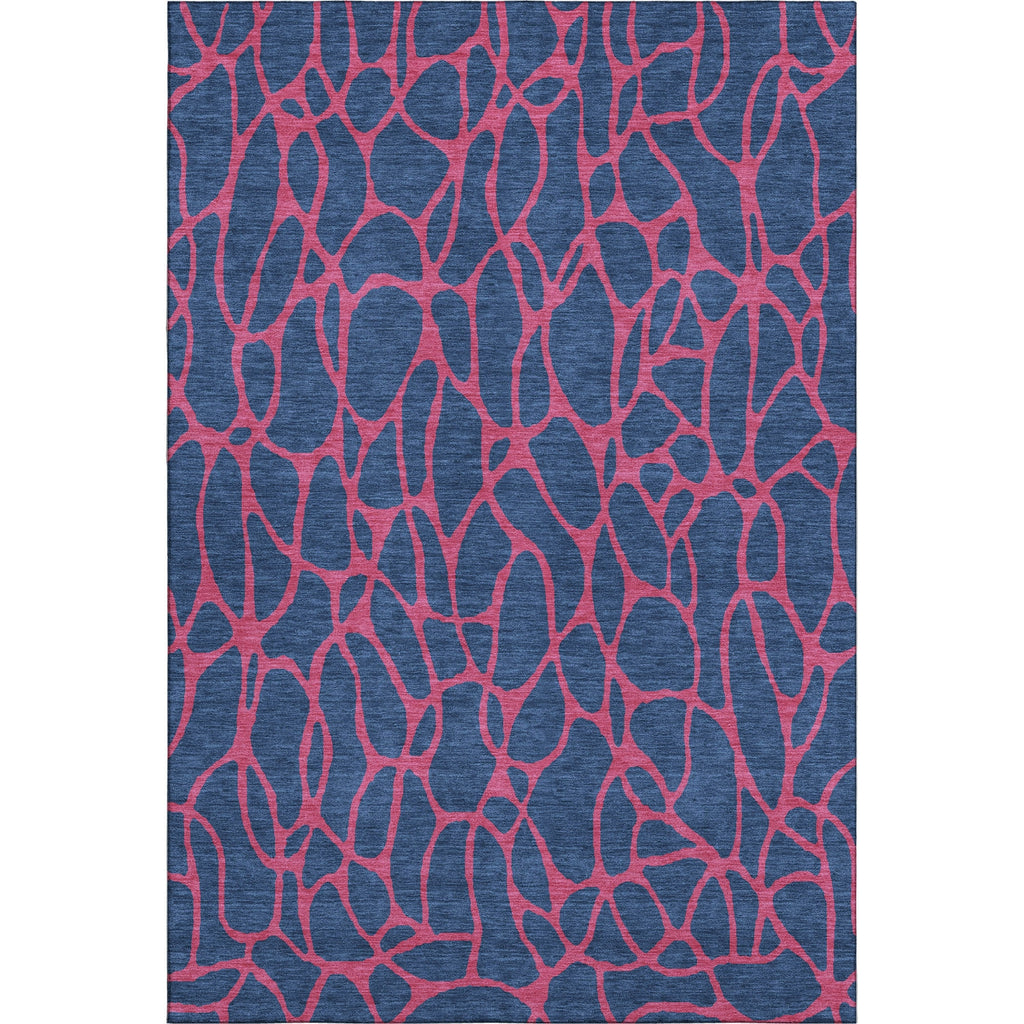 Piper Looms Mayfield Geometric AMF1023 Navy Machine Washable Area Rug main image