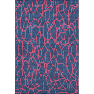 Piper Looms Mayfield Geometric AMF1023 Navy Machine Washable Area Rug main image
