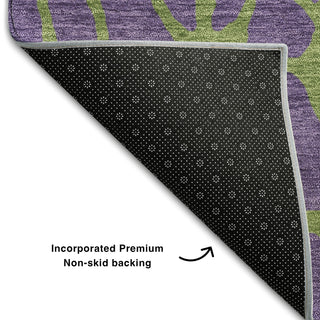Piper Looms Mayfield Geometric AMF1023 Purple Machine Washable Area Rug Backing Image